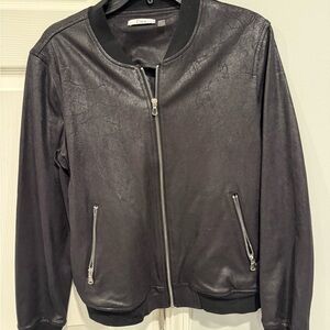 Dex Midnight Black  faux leather Jacket